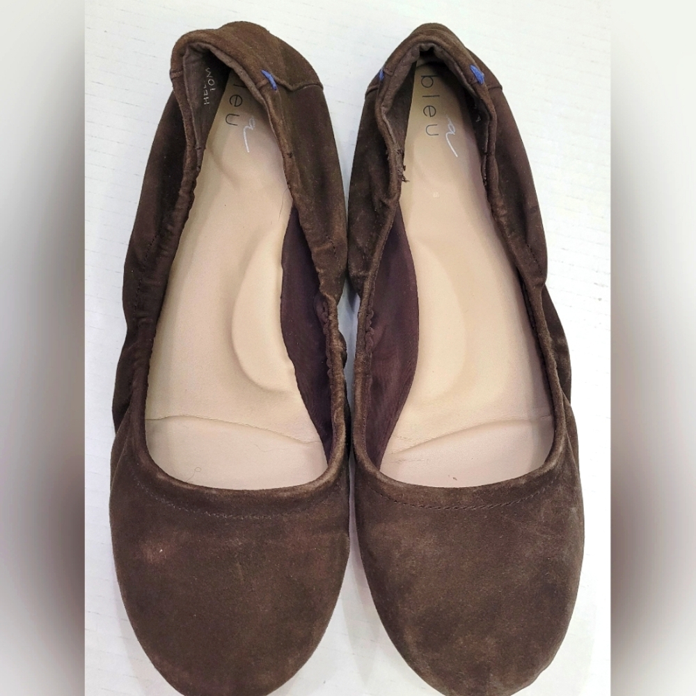 Via Bleu Suede ballet flats brown 10Med